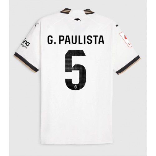 Moški Nogometni dresi Valencia Gabriel Paulista #5 Domači 2023-24 Kratek Rokav